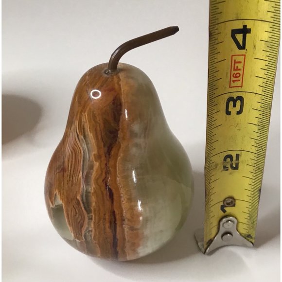 Vintage Alabaster Marble Stone Fruit Set of 6 - Picture 11 of 12